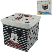 Úložný box na hračky MICKEY MOUSE 30x30 cm sivý