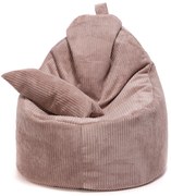 INTERMEDIC SK Kreslo Yoko Velvet – manšestrové kreslo s vankúšom, 75x70x30 cm Farba: SZ61 - svetlo ružová