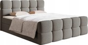 Manželská posteľ 140 cm Cirsten C (rošt, matrac, úl. priest.) (sivá)