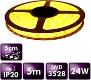 ECOLIGHT LED pásik - SMD 2835 - 5m - 60LED/m - 4,8W/m - IP20 - žltá