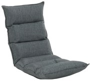 Relaxačné kreslo, látka sivá, LOTA NEW