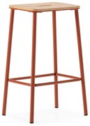 Barové stoličky v súprave 2 ks v tehlovej farbe (výška sedadla 65 cm) Abba – Marckeric