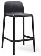 FARO MINI záhradná barová stolička bez podrúčok antracite