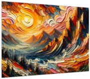 Obraz - Hory zalité slnkom (70x50 cm)