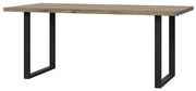 Stôl Haruki Alpský Smrek/čierny/kov