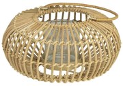 Prírodný ratanový lampáš s uškom Windli - Ø 22*12cm