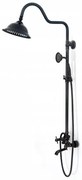 Sprchová sada  Rea Retro čierna brúsená