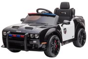 Elektrické autíčko Dodge Challenger Policie 50W/4500 mAh čierno-biele