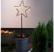 Eglo 411175 - LED Vonkajšia vianočná dekorácia SPIKY LED/3xAA IP44 hviezda