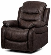 Polohovateľné kreslo COZY BROWN