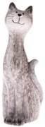 Záhradná dekorácia Sediaca mačka, 5,4 x 13,6 x 4,7 cm