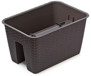 Truhlík na zábradlie Ratona antracit 40 cm