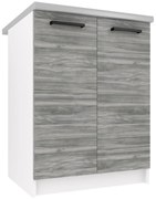 Kuchynská skrinka Belini spodná 60 cm šedý antracit Glamour Wood s pracovnou doskou TOR SD2-60/0/WT/GW/0/B1