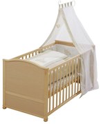 roba Detská postieľka s príslušenstvom, 70 x 140 cm (medvedík so srdiečkom)  (100340992)