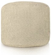 Taburetka Cilindro béžová bouclé