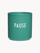 Dizajnový hrnček's nápisom Favourite PAUSE