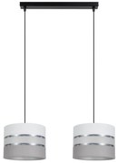 Luster na lanku CORAL 2xE27/60W/230V biela/šedá