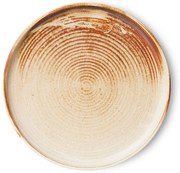 Rustikálne ružový porcelánový dezertný tanier Chef - Ø 20*3 cm