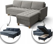 Rozkladací Rohový Box 240 S Úložným Priestorom, Funkcia Spania, Ponuka Skladovania Adele