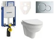 Cenovo zvýhodnený závesný WC set Geberit na zamurovanie + WC Laufen Laufen Pro Nordic SIKOGE2H2
