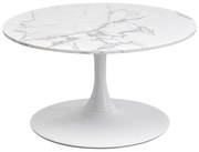 Schickeria Marble konferenčný stolík biely Ø80 cm