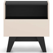 Nočný stolík Freshion Kašmír/Čierna