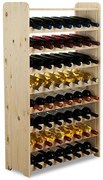 Drevený regál na víno Woody Close pre 56 fliaš