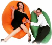 INTERMEDIC SK - Sedací vak Mega Sako z ekokože 135x85 cm | relaxačné a pôrodné kreslo, 335 l Farba: E09 - Zelená tmavá (ekokoža)