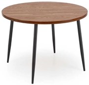 Jedálenský stôl Laplace, orech / čierna