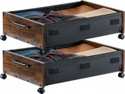 Vevor Kontajner pod posteľ na tiché kolieska 65x46x18CM 2ks stohovateľný