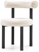 Jídelní židle PEDRO ecru/černá