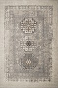 240 x 340 cm Vlnený Koberec Moon Ashan Ornamentový Sivý Silver Brúsený