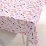 Biante Dekoračný obdĺžnikový obrus PML-037 Ružová cukráreň 50x100 cm