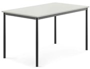 Stôl SONITUS, 1400x800x760 mm, HPL - šedá, antracit