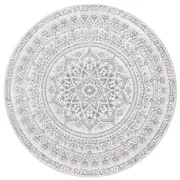 Koberec Boho-Stil sivý kruh