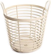 Kôš s uchami, plastový, béžový 43x43x46 ZANZI