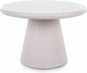 Okrúhly konferenčný stolík Clav 60 cm - svetlošedý