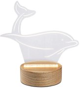 Rabalux 76002 - LED Detská stolná lampička AKALI LED/2W/5V 3000K delfín buk