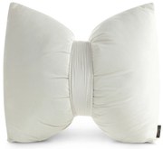 DEKORAČNÝ VANKÚŠ KOKARDA 45X55 CM KRÉMOVÁ