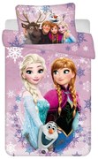 Bavlnené detské obliečky do postieľky 100x135 cm Frozen "Purple" – Jerry Fabrics