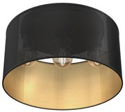 Luster prisadený LOFT SHADE 3xE27/60W/230V čierna/zlatá