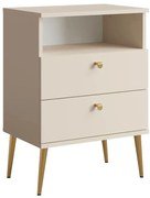 Nočný Stolík High 2D béžová