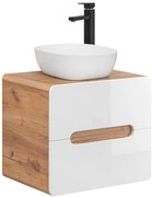 Kúpeľňová závesná skrinka pod umývadlo na dosku BÁRA 60 cm