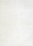 Dywany Łuszczów, Kusový koberec Mode 8586 geometric cream, 80x150, biela, chodba / predsieň