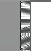 Mexen Mars kúpeľňový radiátor 1800 x 500 mm, 814 W, antracit - W110-1800-500-00-66