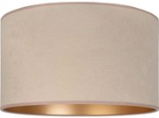 Duolla - Univerzálne tienidlo VELVET E27 pr. 35 cm béžové/zlaté