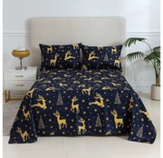 Plachta a obliečka na vankúš GOLDEN DEER Rozmer: 50 x 70 cm | 140 x 240 cm