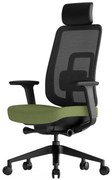 Kancelárska ergonomická stolička K42 — sieť, látka, čierna / viac farieb Zelená