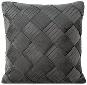 DEKORAČNÁ OBLIEČKA NA VANKÚŠ SONIA 45X45 CM SIVÁ