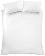 Biele krepové obliečky na dvojlôžko 200x200 cm Heatset Wave – Catherine Lansfield